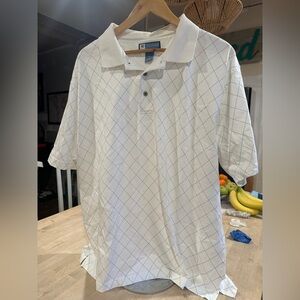 Jos. A. Bank White Polo Shirt with Classic Collar